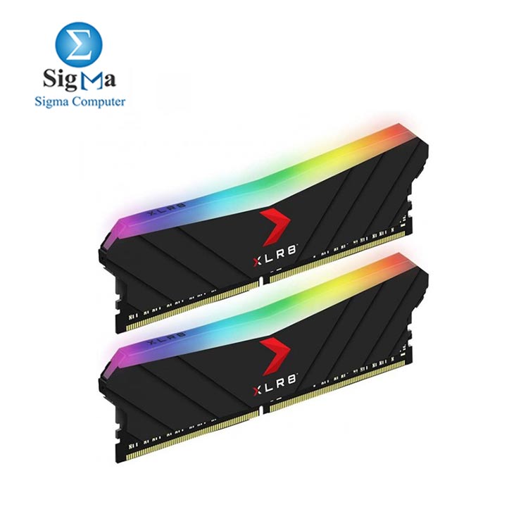 PNY 16GB (2x8GB) XLR8 RGB DDR4 3200MHz Desktop Memory – (MD16GK2D4320016XRGB)