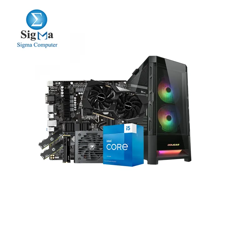 Jinx 13400F 2060 006- Intel Core i5-13400F-GIGABAYT B660M DS3H DDR4-GIGABAYT GeForce RTX 2060 WINDFORCE OC 12G-HP V6 DDR4 16GB 3200Mhz 2x8 -Lexar NM620 M.2 256GB-COUGAR Case DUOFACE 3 FAN RGB POWER VTE X2 650W