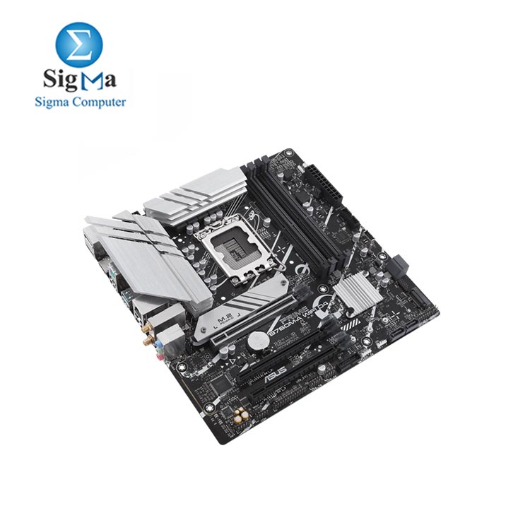 ASUS PRIME B760M-A WiFi D4 – LGA1700, DDR4, Wi-Fi 6, 2x M.2, PCIe 4.0, 2.5Gb LAN, USB-C, RGB, HDMI & DP
