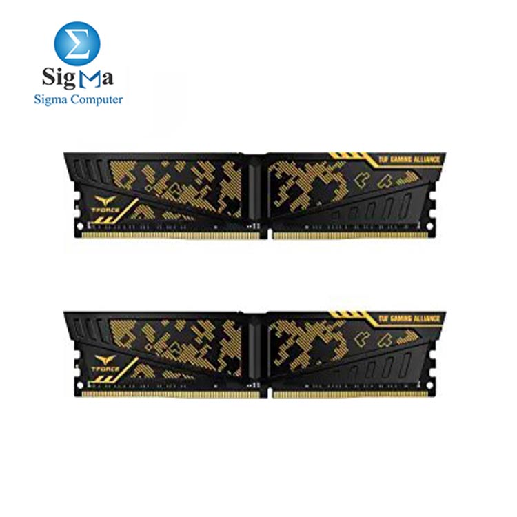 TEAM 32G VULCAN TUF Gaming Alliance 2X16 DDR4 PC3200 DESKTOP MEMORY YELLOW