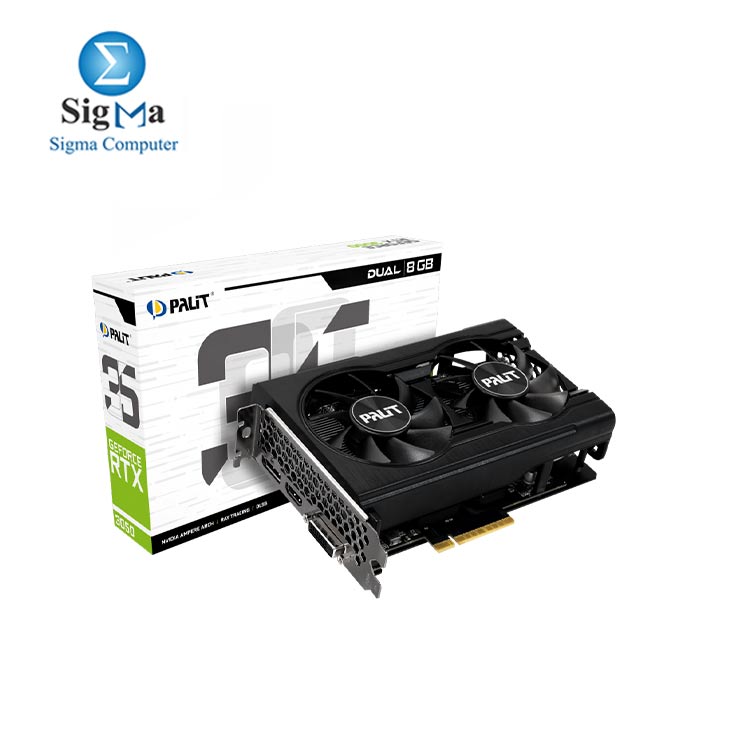 Palit  GeForce RTX™ 3050 Dual 8GB GDDR6 128bit DVI HDMI DP