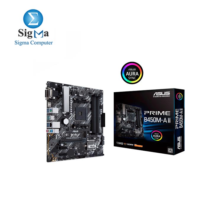 ASUS Motherboard AMD PRIME B450M-A II 90MB15Z0-M0EAY0