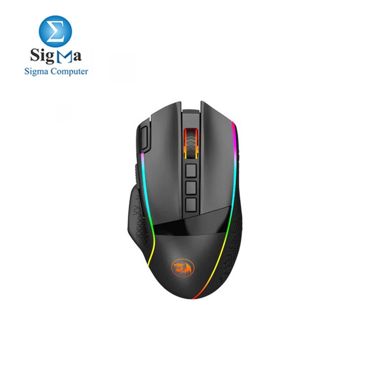  Redragon M908 Impact RGB LED MMO Gaming Mouse with 12 Side  Buttons, Optical Wired Ergonomic Gamer Mouse with Max 12,400DPI, High  Precision, 20 Programmable Macro Shortcuts, Comfort Grip : Video Games