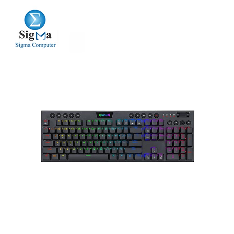 Redragon HORUS K619 RGB Wired Gaming Keyboard RED SWITCH