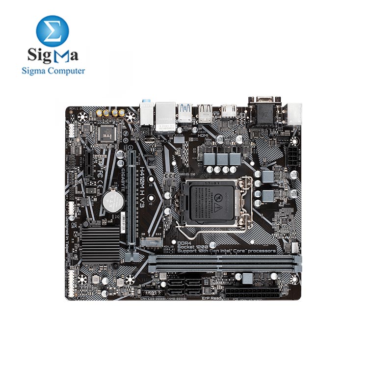 GIGABAYT INTEL H410M H V3 Motherboard  rev. 1.0 1.2 