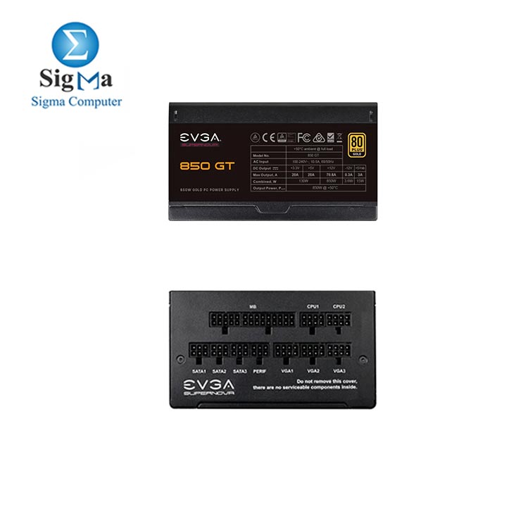  EVGA SuperNOVA 850 GT 80 Plus Gold 850W Fully Modular 220-GT-0850-Y2 Power Supply