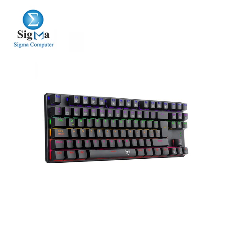 T-DAGGER Bora T-TGK313 Rainbow Gaming Mechanical Keyboard BLUE SWITCH