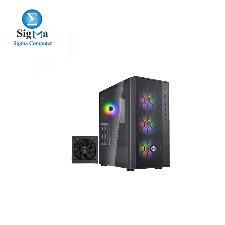 Silver Stone FARA R1 V2 Stylish and distinct tempered glass mid tower ATX chassis + PUS 700W 80 PLUS