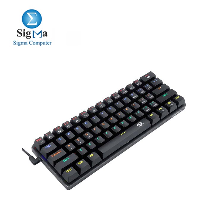 REDRAGON K613 JAX Gaming Mechanical Keyboard     Brown Switch  Black 