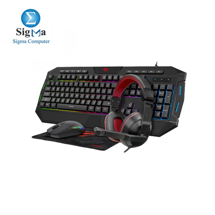 HAVIT Combo KB501CM GAMING MOUSE.KEYBOARD.HEADPHONE. MOUSE PAD