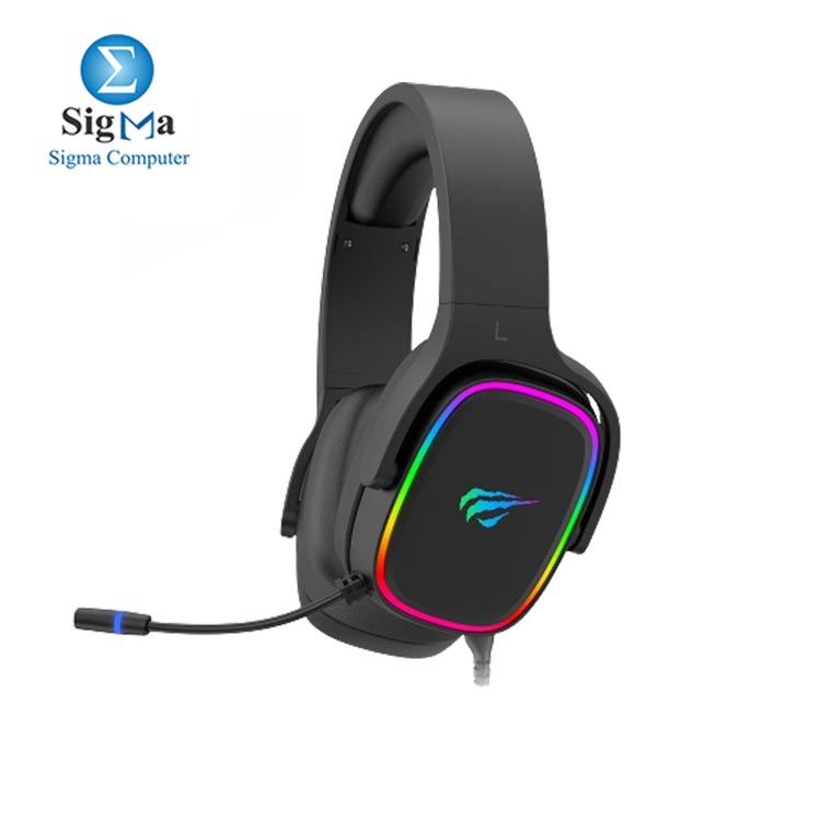 HAVIT H2029U Gaming headphone 50MM 3D Surround Stereo Sound RGB Streamer Effect With