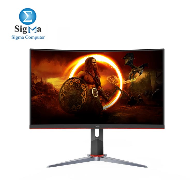 Monitor AOC C24G2 89 24 Inch Gaming Monitor 1920x1080 165Hz VA  1ms MPRT 120sRGB - Curved 1500R - VESA