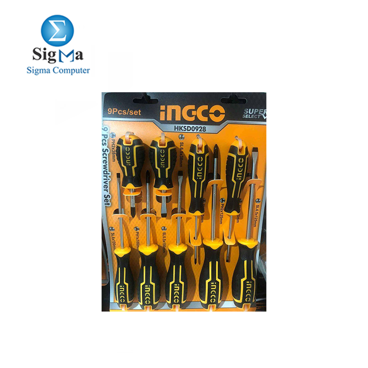 TOOLS-INGCO-Screwdriver set (9 Pcs) HKSD0928