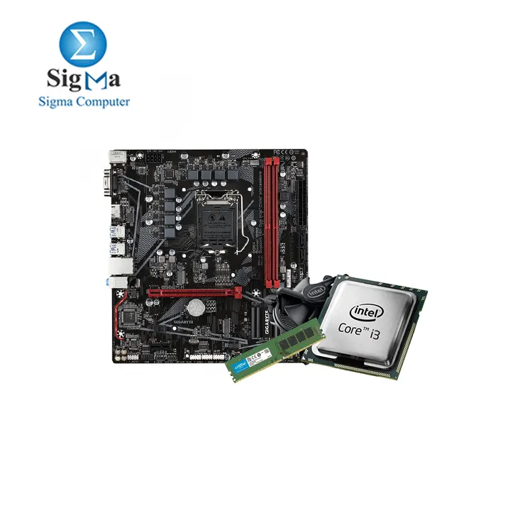 Bundle Intel Core i3-10105F TRAY with FAN and GIGABYTE B560M H plus Crucial 8GB DDR4-3200