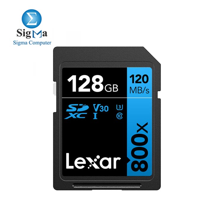 LEXAR CARD MEMORY 128GB-SD800-120MB-V30