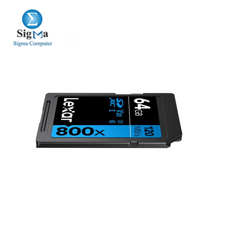 LEXAR CARD MEMORY 64GB-SD800-120MB-V30