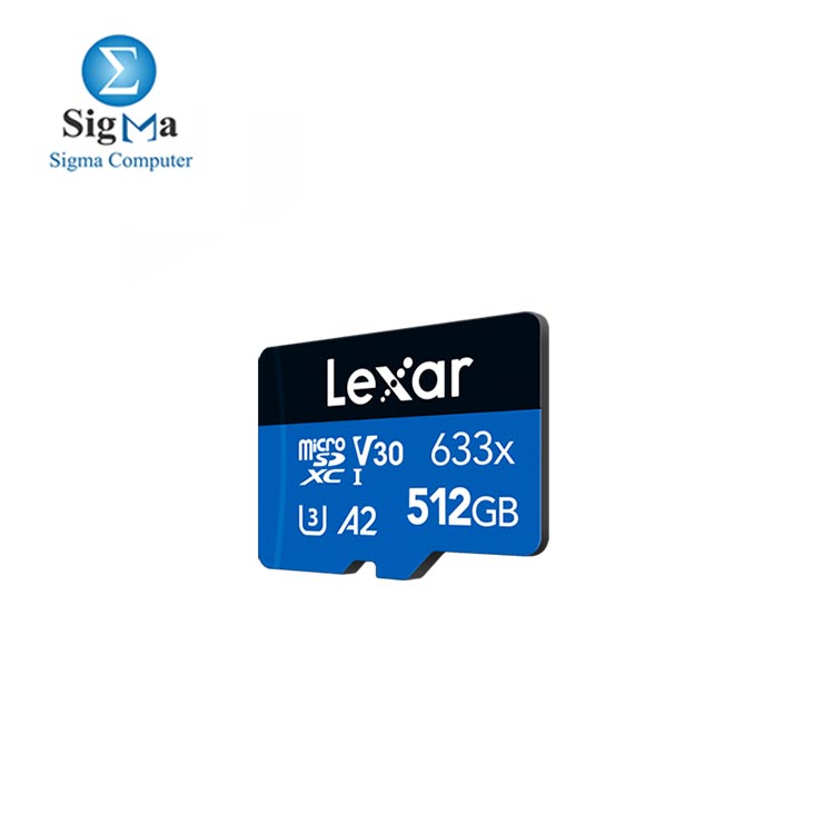 Lexar   512GB High-Performance 633x microSDHC    microSDXC    UHS-I Card BLUE Series