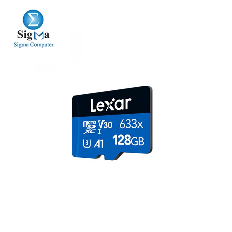 Lexar® 128GB High-Performance 633x microSDHC™/microSDXC™ UHS-I Card BLUE Series