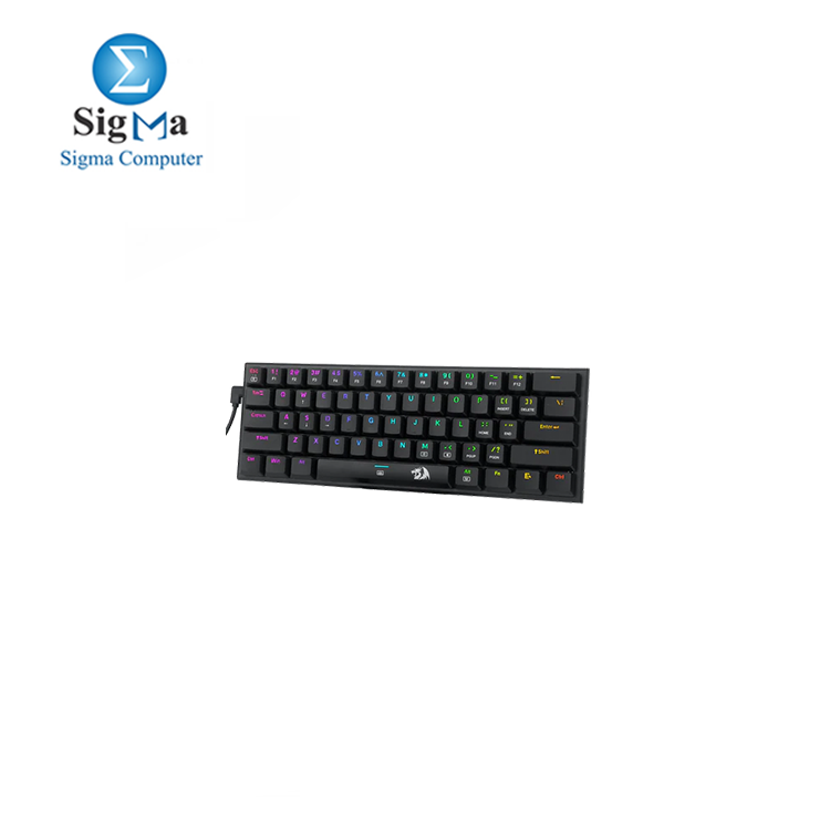 Redragon K614 Anivia 60% Ultra Thin Wired Mechanical Keyboard, Slim Compact 61 Keys RGB Gaming Keyboard w/Low Profile Linear Red Switches