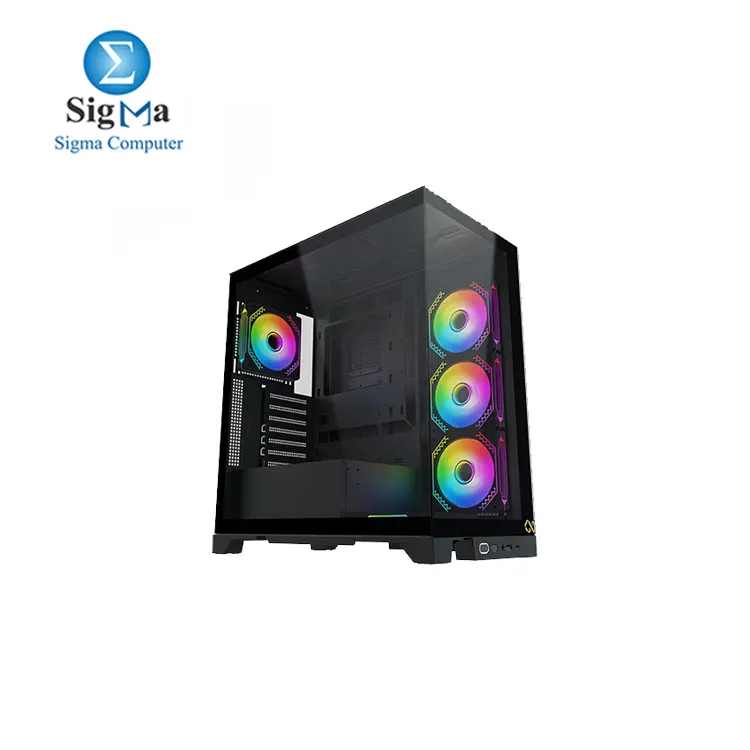 XIGMATEK-Endorphin Ultra Argb Mid Tower Case 5 Fans.