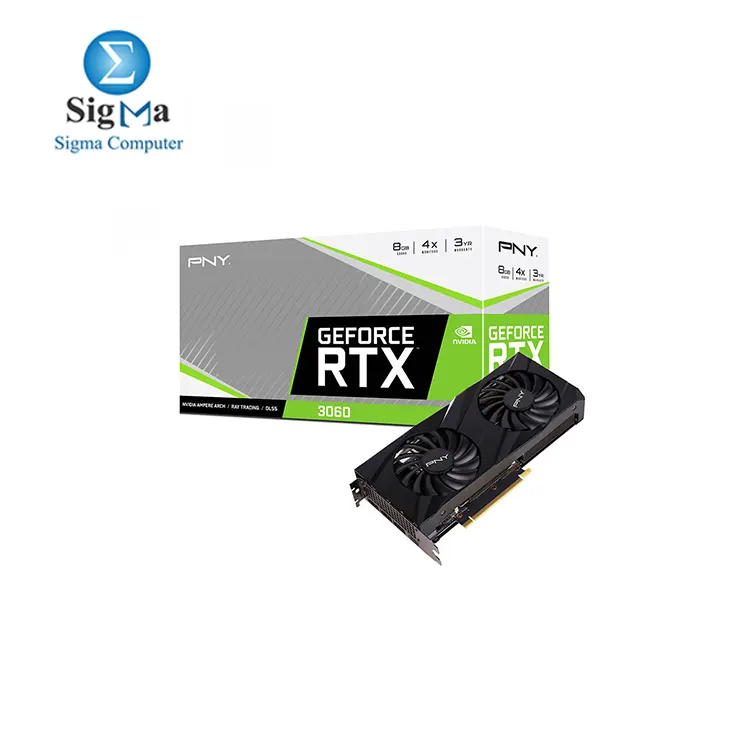 PNY GeForce RTX™ 3060 8GB VERTO Dual Fan