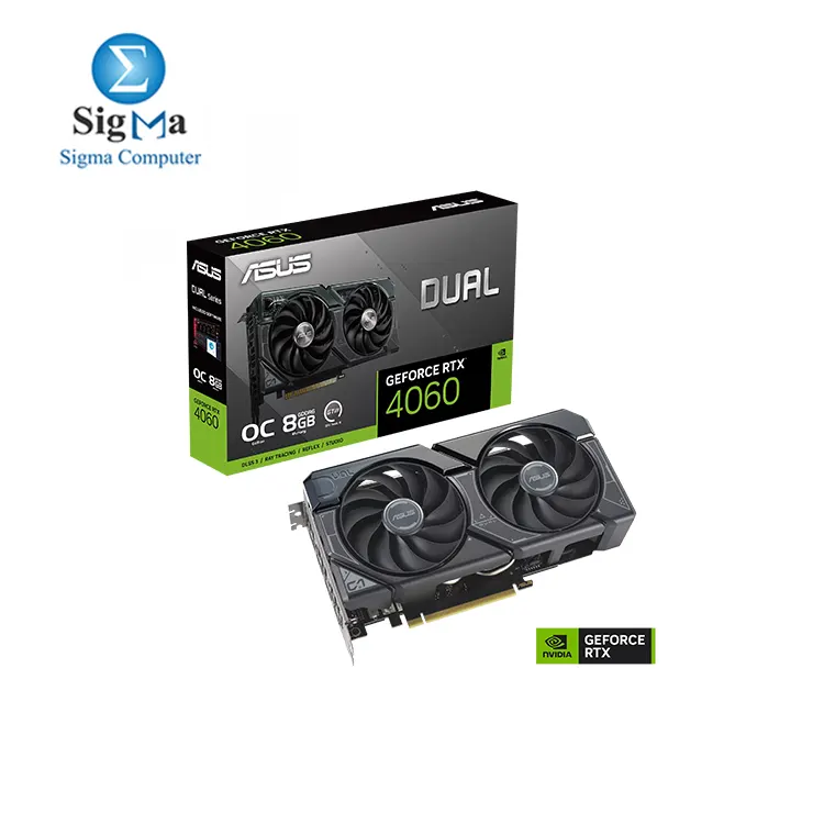 ASUS Dual GeForce RTX™ 4060 OC Edition 8GB GDDR6.