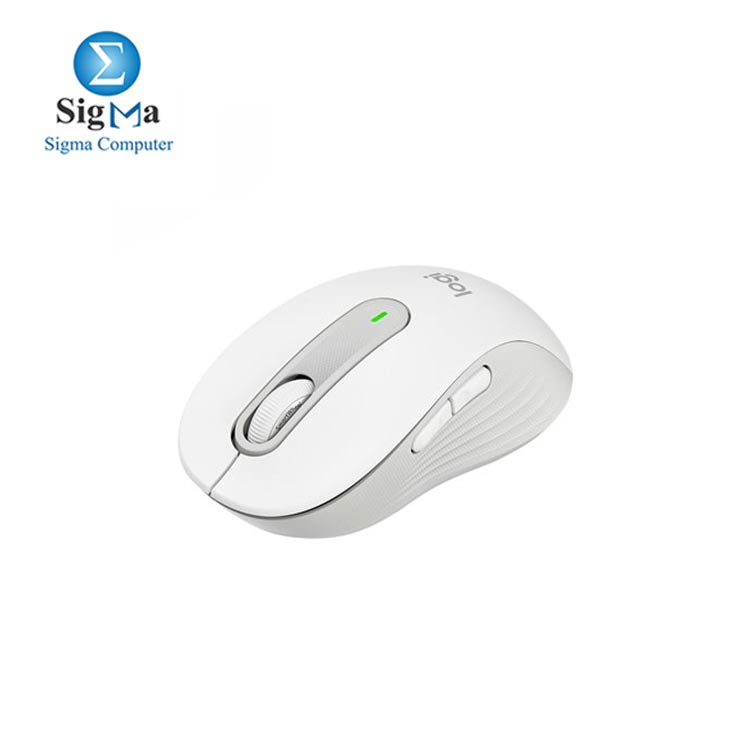 LOGITECH MOUSE M650L Signature Bluetooth Mouse  OFF WHITE LEFT-910-006240