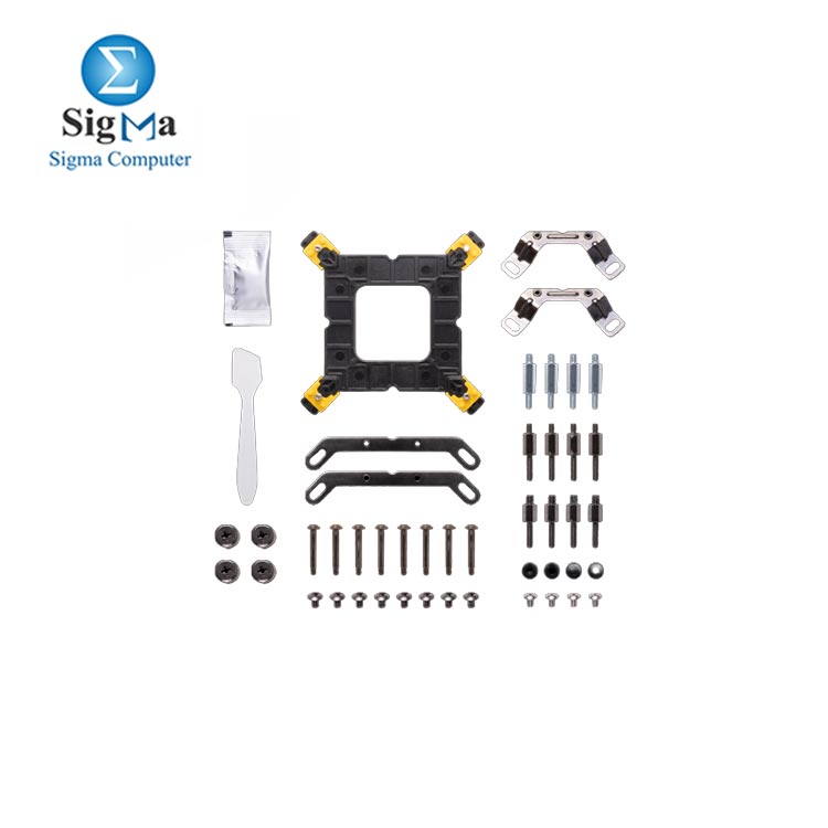 GAMDIAS AURA GL240 RGB Liquid CPU Cooler  High-performance pump  2700 RPM   PWM fans  66.7 CFM   RGB lighting  durable Teflon tube  and broad compatibility  LGA2066  AM4  etc.   with a TDP of 230W