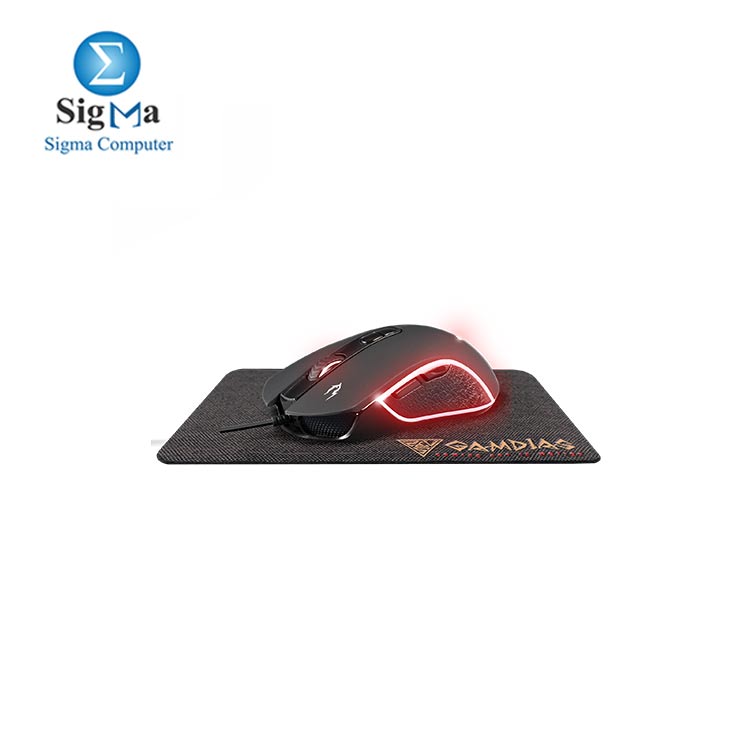 GAMDIAS MOUSE ZEUS E3 Gaming Mouse   NYX E1 Mouse Mat