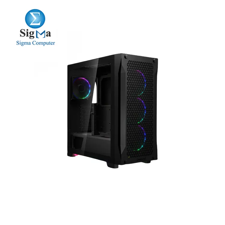 GAMDIAS ATHENA P1 Black Mid-Tower Gaming Case.