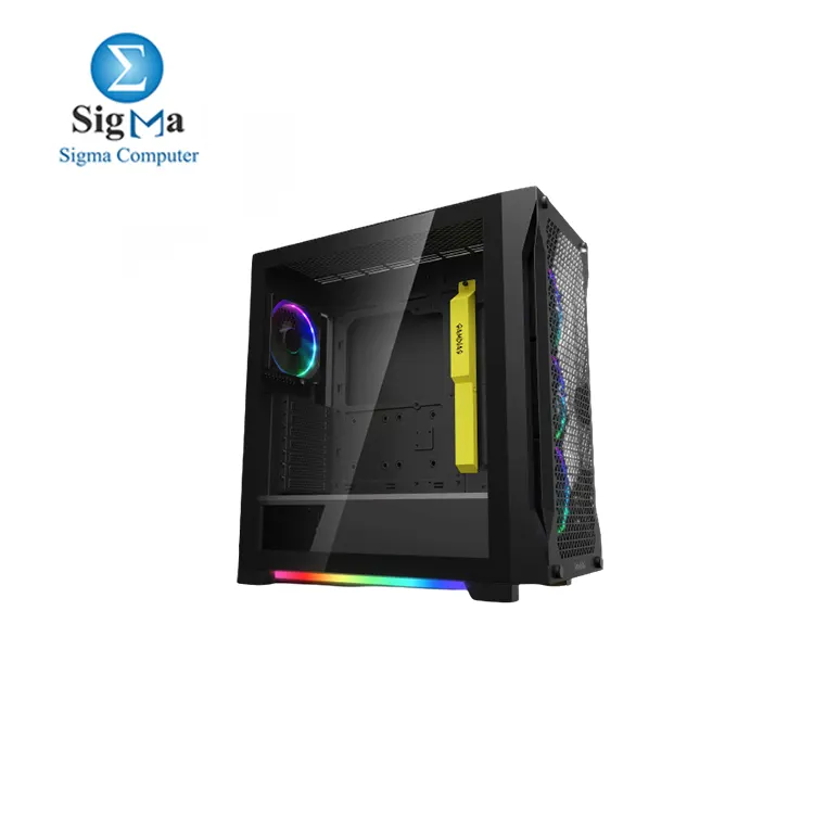 GAMDIAS ATHENA P1 Black Mid-Tower Gaming Case.