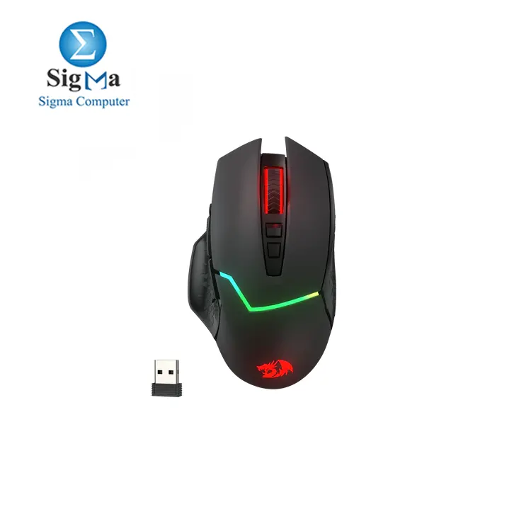  Redragon M690 PRO Wireless Gaming Mouse, 8000 DPI Wired/Wireless Gamer Mouse w/ Rapid Fire Key, 8 Macro Buttons, Ergonomic Design for PC/Mac/Laptop