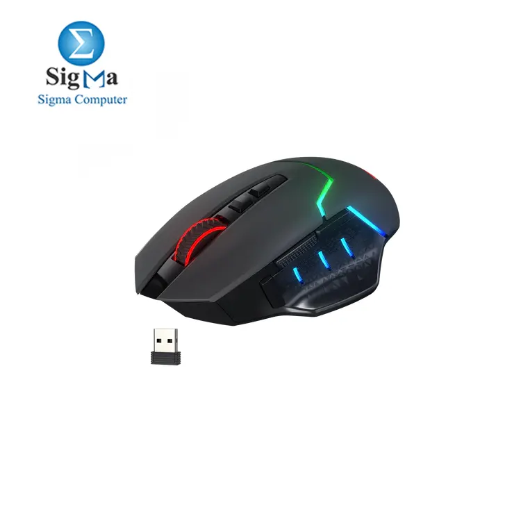  Redragon M690 PRO Wireless Gaming Mouse, 8000 DPI Wired/Wireless Gamer Mouse w/ Rapid Fire Key, 8 Macro Buttons, Ergonomic Design for PC/Mac/Laptop