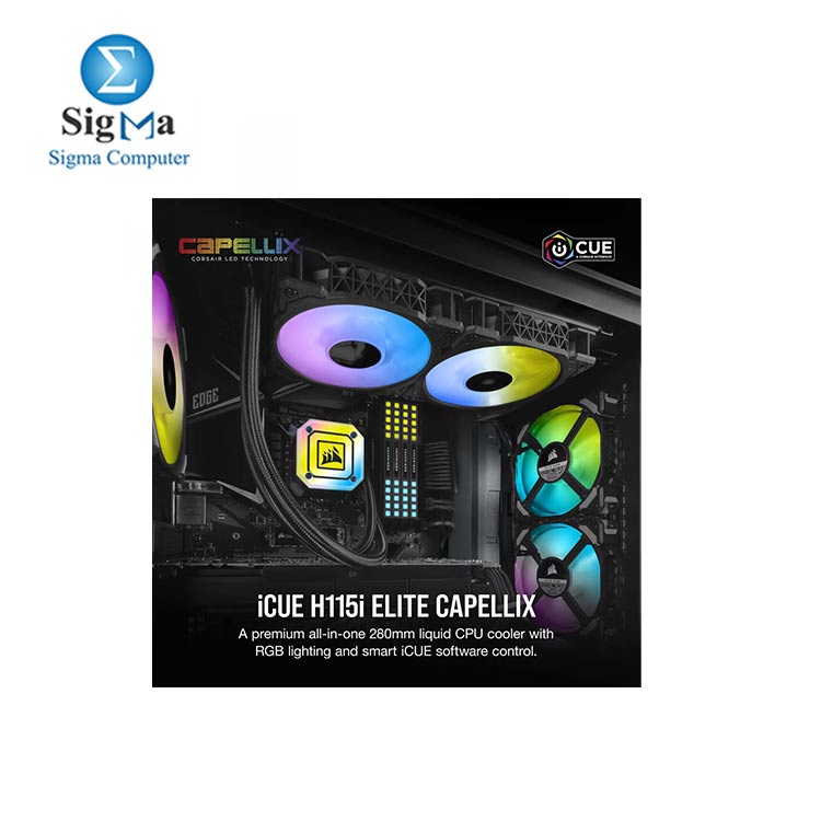 CORSAIR LIQUID COOLER iCUE H115i ELITE CAPELLIX 280mm RGB (CW-9060047-WW)