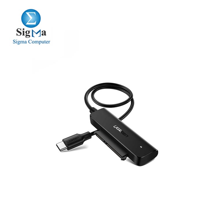 Ugreen adapter 2.5 '' SATA III 3.0 HDD SSD - USB Type C 3.2 Gen 1 (SuperSpeed USB 5 Gbps) adapter black 70610 