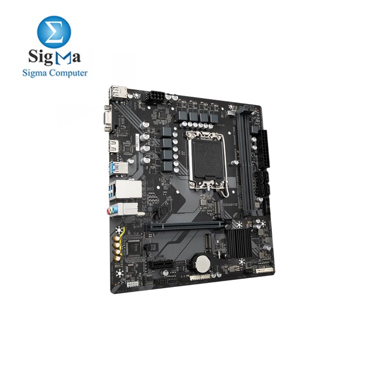 Gigabyte B760M H DDR4 Motherboard - Supports Intel Core 14th Gen CPUs  6 1 1 Phases Digital VRM  up to 3200MHz DDR4  OC   2xPCIe 4.0 M.2  GbE LAN  USB 3.2 Gen1