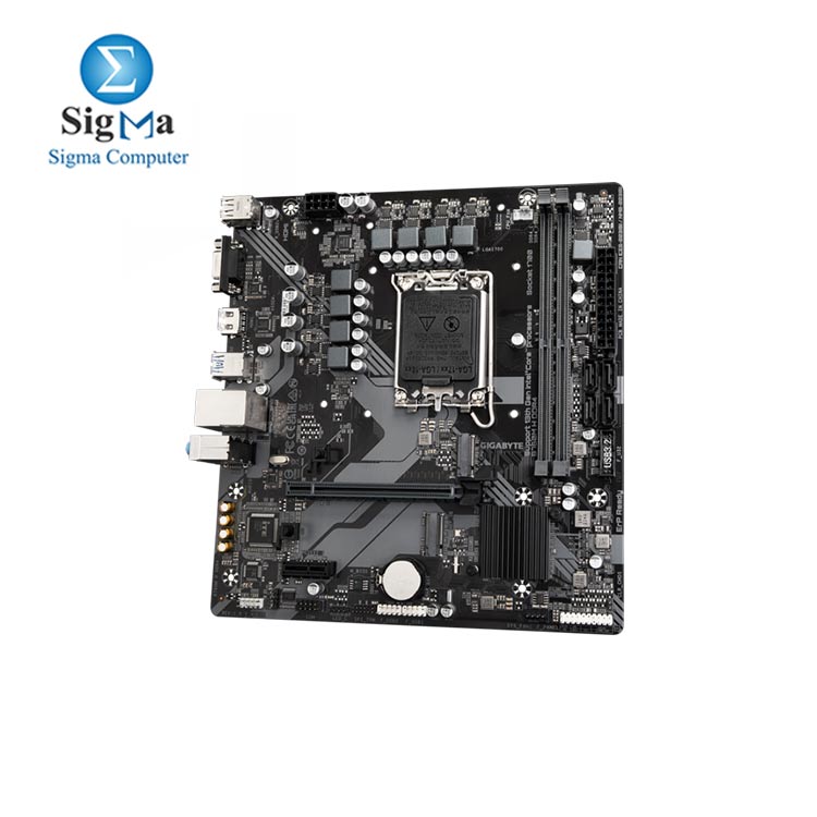 Gigabyte B760M H DDR4 Motherboard - Supports Intel Core 14th Gen CPUs  6 1 1 Phases Digital VRM  up to 3200MHz DDR4  OC   2xPCIe 4.0 M.2  GbE LAN  USB 3.2 Gen1