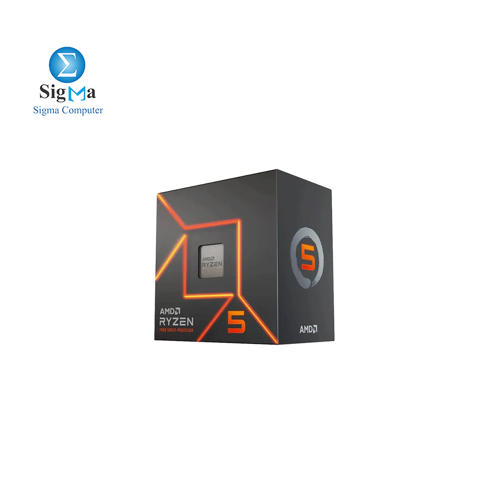 CPU-AMD-RYZEN 5-7600 6 Core 12 Threads 3.8 GHz  5.1 GHz Turbo  Socket AM5 LGA 1718 Processor