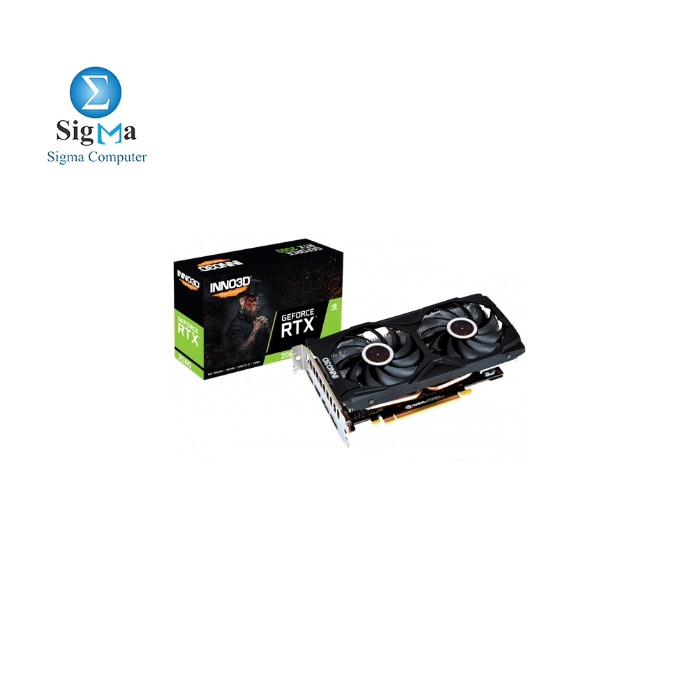 INNO3D- RTX 2060 TWIN X2 (1680Mhz /14.0Gbps)6GB GDDR6 /192-bit/DPx3+HDMI/VA15L