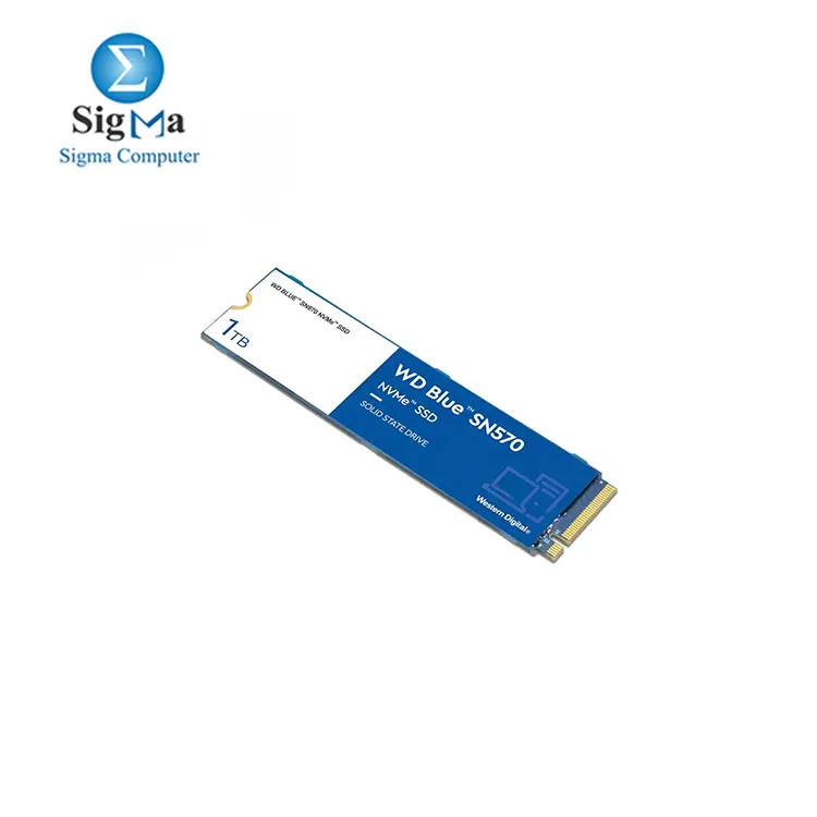 Western Digital 1TB WD Blue SN570 NVMe Internal Solid State Drive SSD - Gen3 x4 PCIe 8Gb/s, M.2 2280, Up to 3,500 MB/s - WDS100T3B0C.