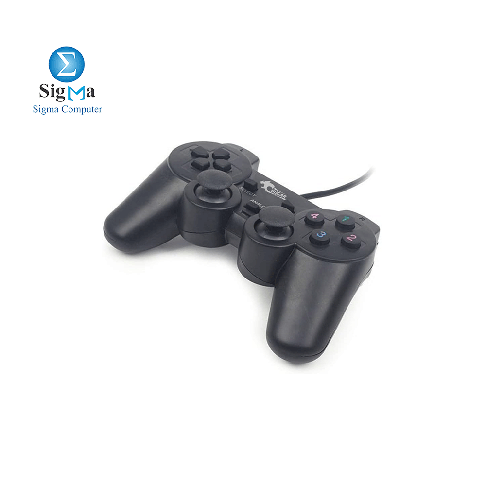 COUGAREGY GAMEPAD PS3 BLACK WIRED GAMING .