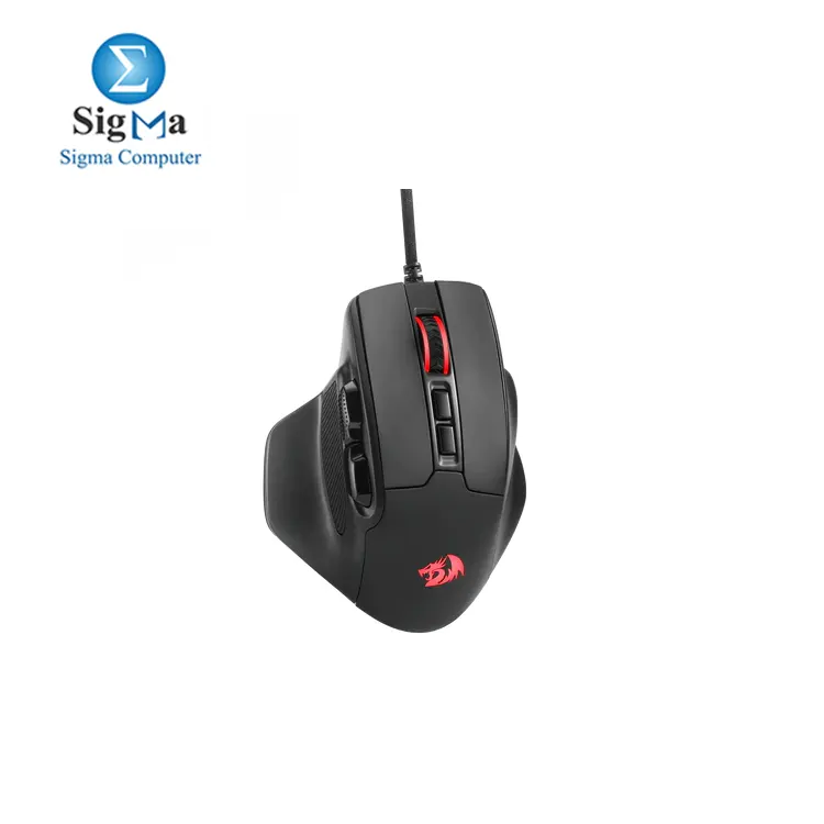 Redragon M806 Bullseye Gaming Mouse  7 Programmable Buttons Wired RGB Gamer Mouse w Ergonomic Natural Grip Build  Software Supports DIY Keybinds   Backlit