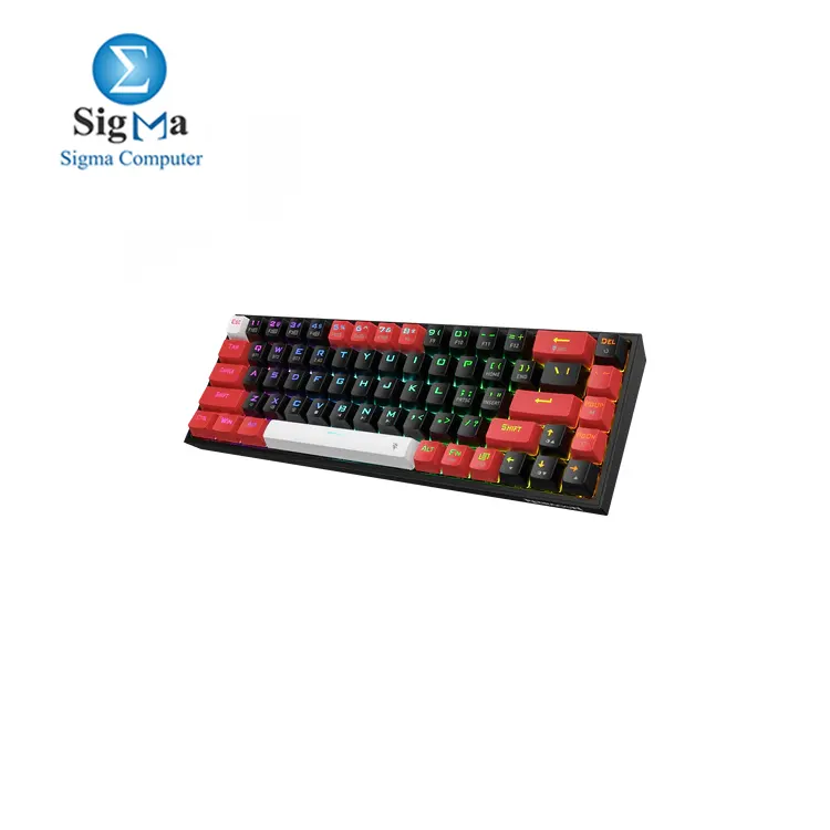 Redragon K631 PRO 65% 3-Mode Wireless RGB Gaming Keyboard, 68 Keys Hot-Swappable Compact Mechanical Keyboard w/Hot-Swap Free-Mod PCB Socket & Dedicated Arrow Keys, Quiet Red Linear Switch.