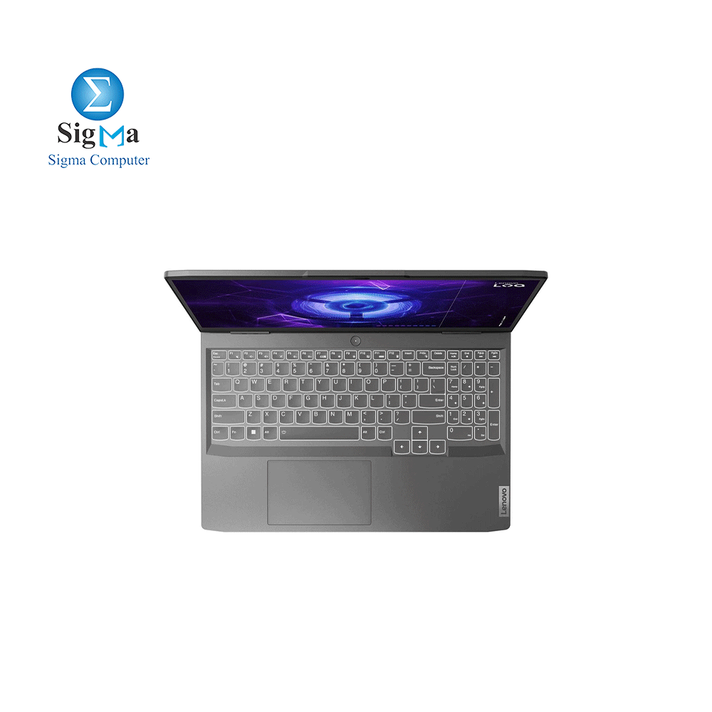 Laptop Lenovo LOQ-CI5- 82XV00P3AX  i5 12450H  8C 12T -RAM 16G DDR5 4800-SSD 512G Gen4  M.2 -RTX2050 4G 70w-15.6-FHD-IPS-144Hz-G SYNC- 60Wh - 135W -White Backlit-ARABIC-Storm Grey