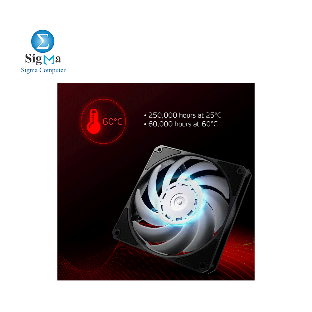  XPG FAN VENTO PRO 120 PWM-BCKWW EXTREME PERFORMANCE COOLING FAN