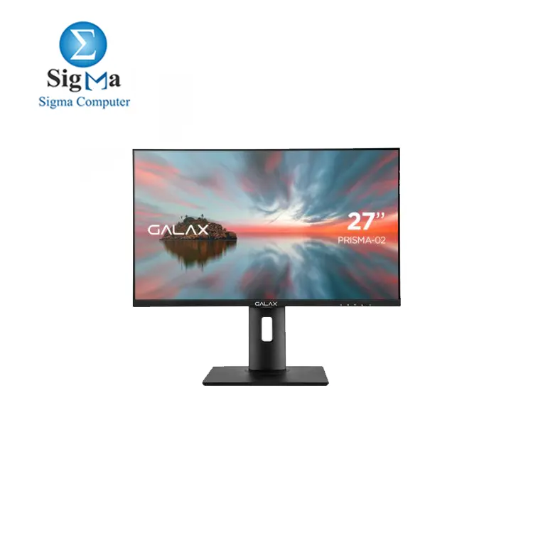 Monitor GALAX PRISMA 02 - 27 inch 1920x1080 75Hz VA 8ms G2G G-Sync Compatible - Borderless  - TYPE C - Display Connection - SPEAKER