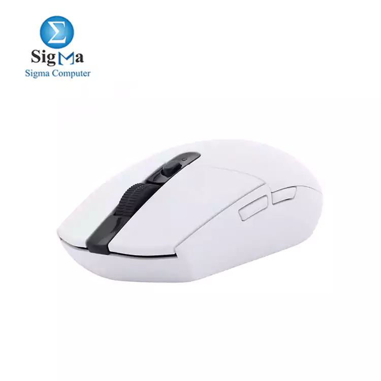 Logitech G305 White Lightspeed Wireless Gaming Mouse features a HERO sensor  200-12 000 DPI   1000Hz wireless report rate  250-hour battery life  99g weight  and 2-year warranty 910-005292