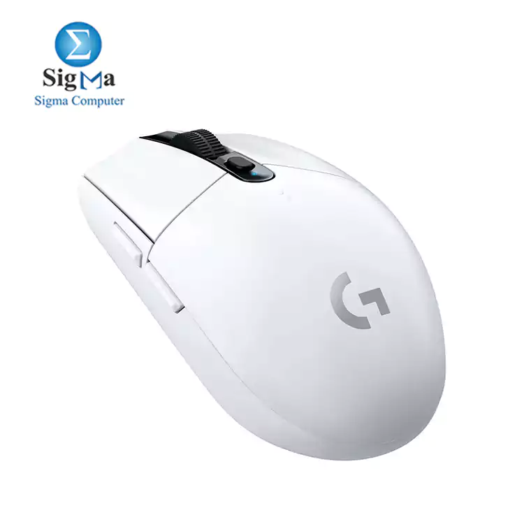 Logitech G305 White Lightspeed Wireless Gaming Mouse features a HERO sensor  200-12 000 DPI   1000Hz wireless report rate  250-hour battery life  99g weight  and 2-year warranty 910-005292