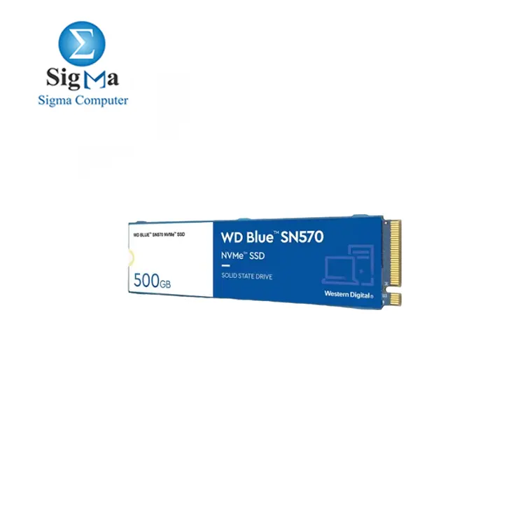 Western Digital 500GB Blue SN570 NVMe™ SSD PCIe Gen3 x4 up to 3500 MB/S. 