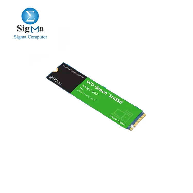 Western Digital 250GB Green SN350 NVMe™ SSD PCIe Gen3 x4 up to 2400 MB/S.  